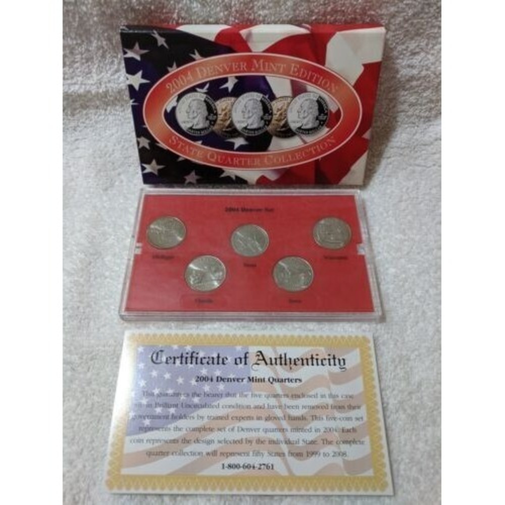 2004 Denver Mint Edition State Quarter Collection Brilliant Uncirculated - Picture 1 of 1